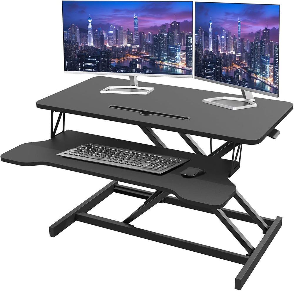 80CM Desk Converter Ergonomic Sit-Stand Riser Height Adjustable