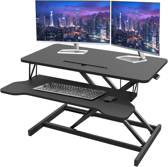 80CM Desk Converter Ergonomic Sit-Stand Riser Height Adjustable