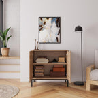 80CM Narrow Sideboard Cabinet Modern Wooden Storage