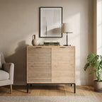 80CM Narrow Sideboard Cabinet Modern Wooden Storage