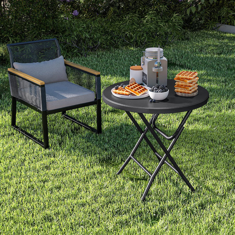 80CM Round Garden Table Super Light Folding Camping