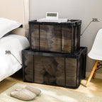 80lx3 Heavy-Duty Storage Boxes Plastic Stackable Box (3Pack)