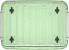 80lx6 Plastic Storage Boxes with Wheels Lidded Box (6 Pack)