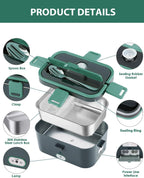 80W Faster Heating Electric Lunch Box Upgraded 3