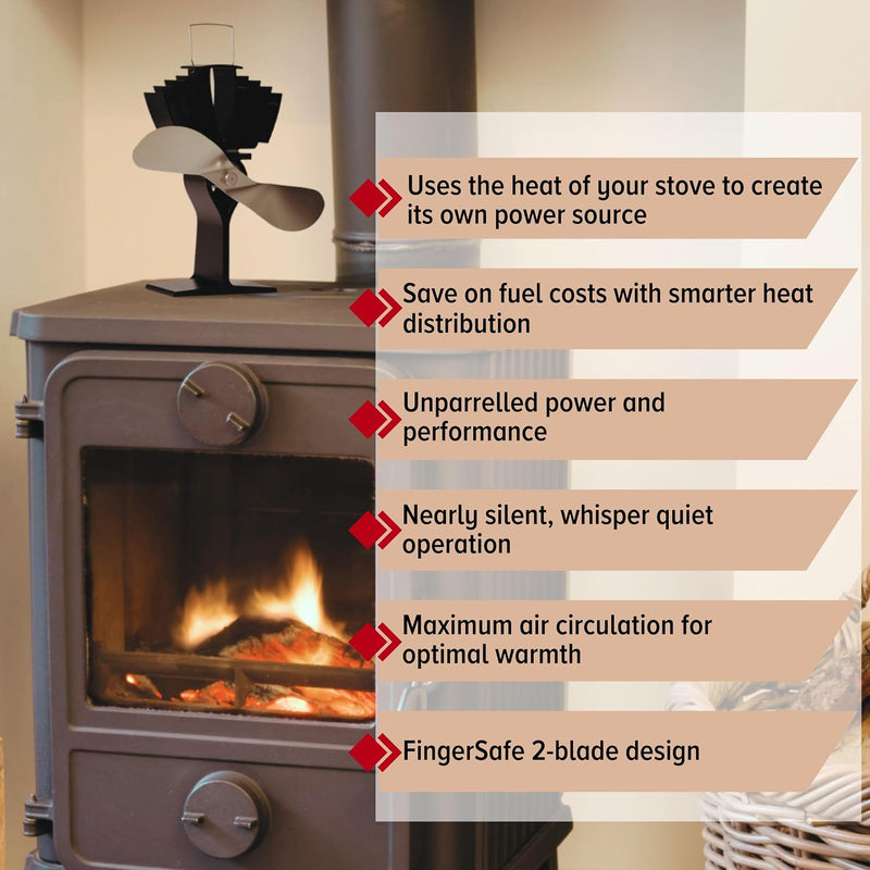 812amxbx Heat Powered Wood Stove Fan Bilingual
