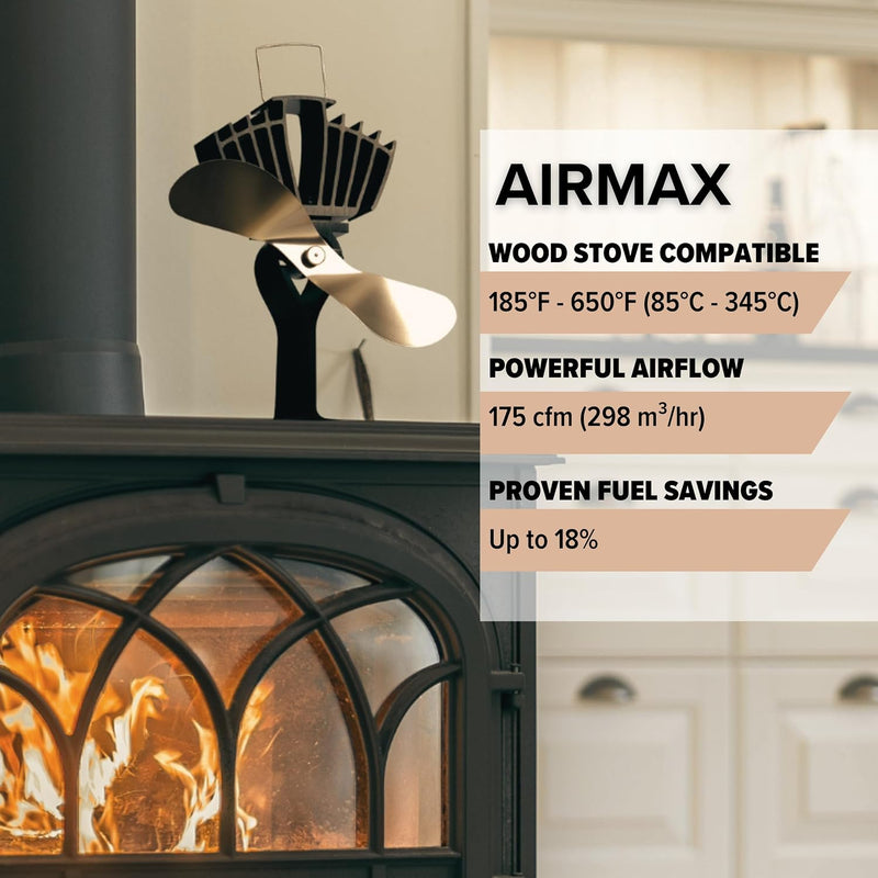 812amxbx Heat Powered Wood Stove Fan Bilingual
