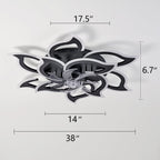 86CM LED Ceiling Fan Light with Remote App