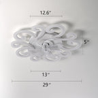 86CM LED Ceiling Fan Light with Remote App