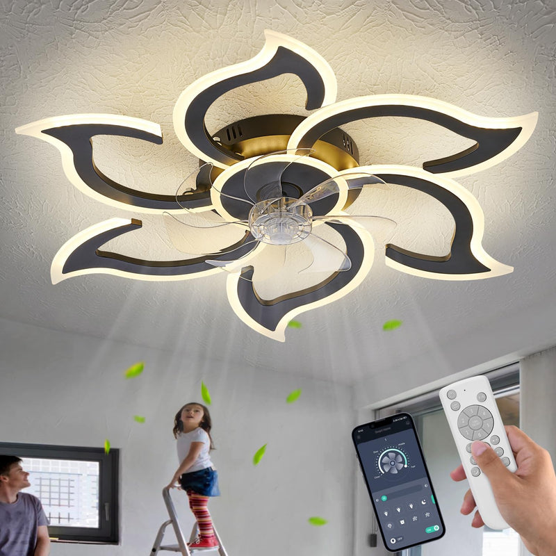 86CM LED Ceiling Fan Light with Remote App