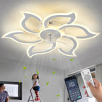 86CM LED Ceiling Fan Light with Remote App