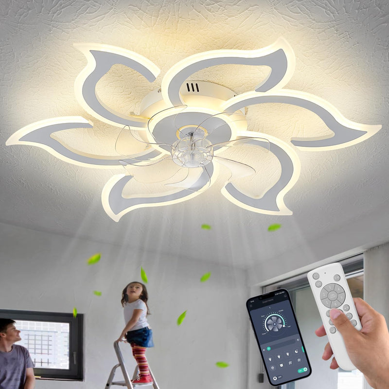 86CM LED Ceiling Fan Light with Remote App
