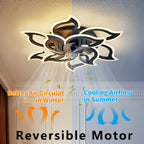 86CM LED Ceiling Fan Light with Remote App