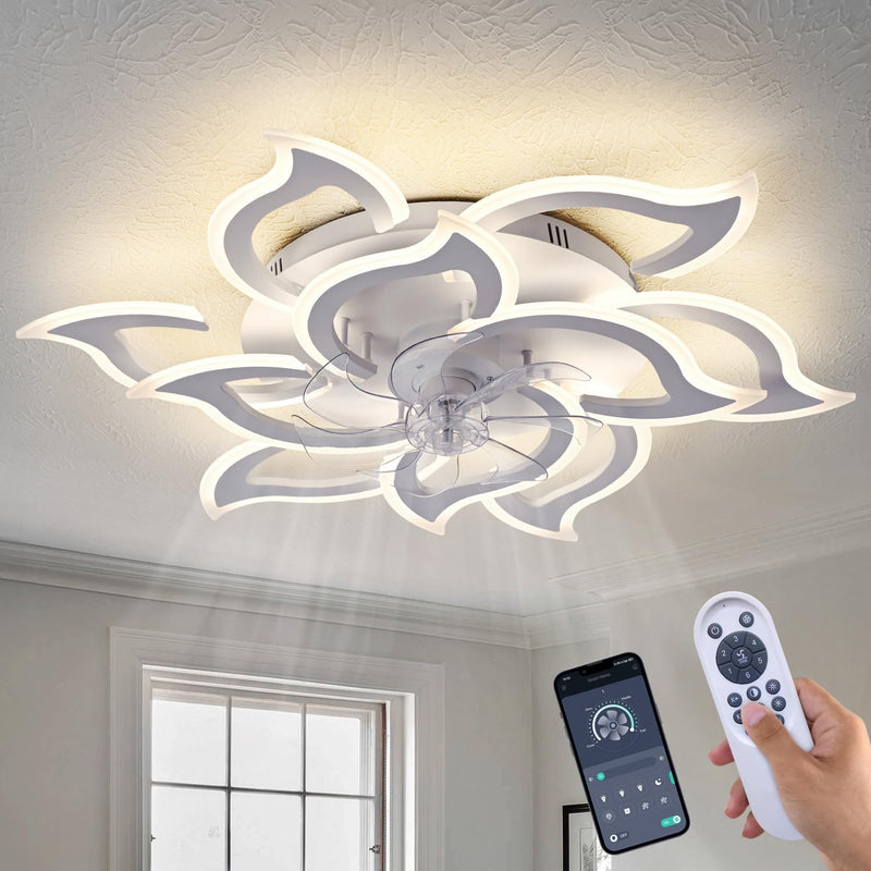 86CM LED Ceiling Fan Light with Remote App