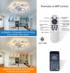 86CM LED Ceiling Fan Light with Remote App