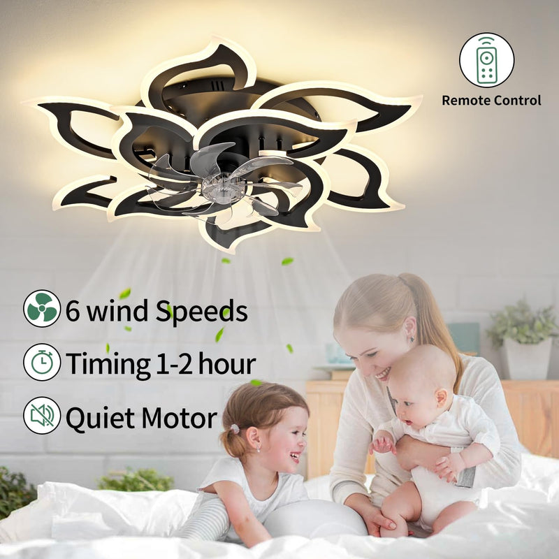 86CM LED Ceiling Fan Light with Remote App