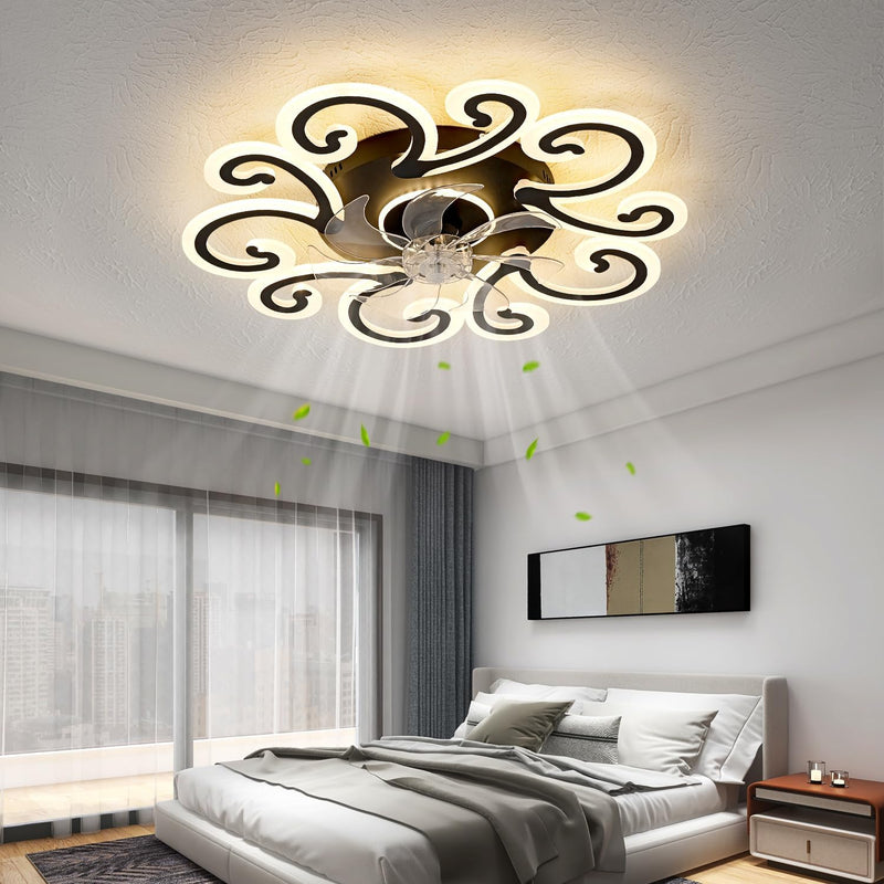 86CM LED Ceiling Fan Light with Remote App