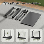 88CM Small Standing Desk with Whole-Piece Top Wheels