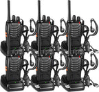 88e Long Range Walkie Talkie USB Rechargeable 16ch (8 Pack)