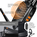 88e Long Range Walkie Talkie USB Rechargeable 16ch (8 Pack)