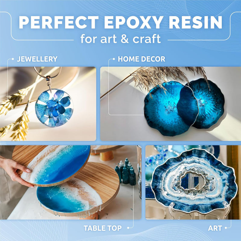 8L Crystal Clear Epoxy Resin Kit Food Safe