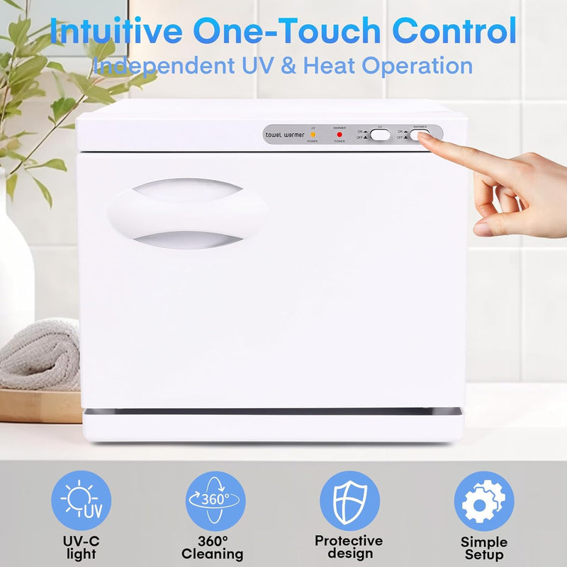 8L Hot Towel Cabinet Warmer with UV Sterilisation