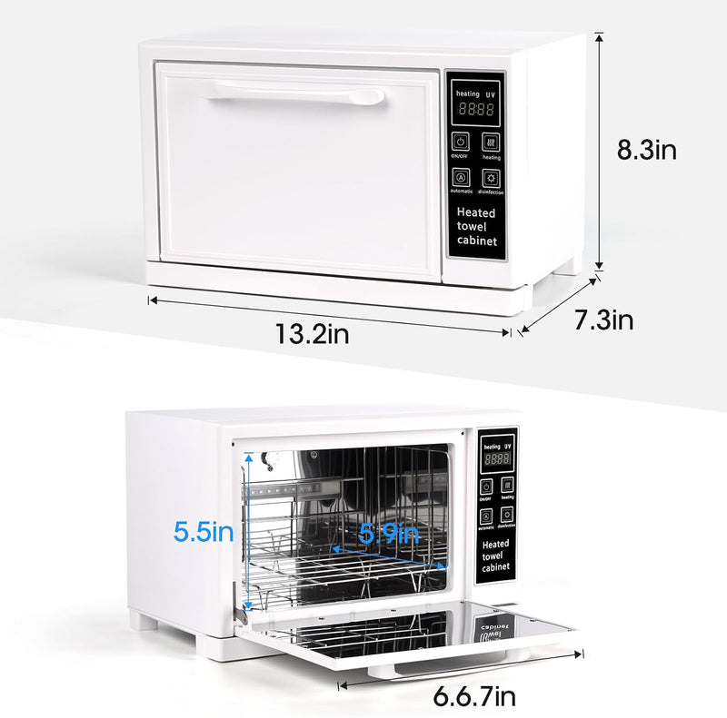8L Hot Towel Cabinet Warmer with UV Sterilisation