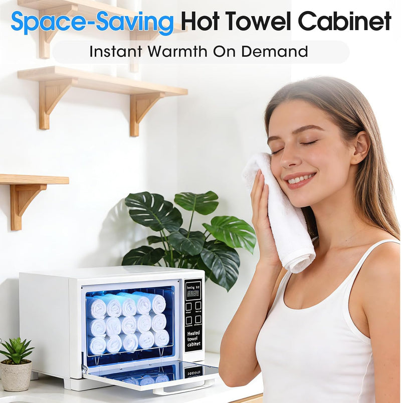 8L Hot Towel Cabinet Warmer with UV Sterilisation