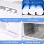 8L Hot Towel Cabinet Warmer with UV Sterilisation