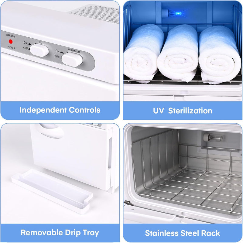 8L Hot Towel Cabinet Warmer with UV Sterilisation