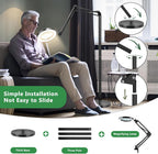 8x Floor Standing Magnifying Glass with Light 3-In-1