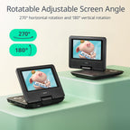 9.5" Portable Dvd Player with 7.5" HD Swivel