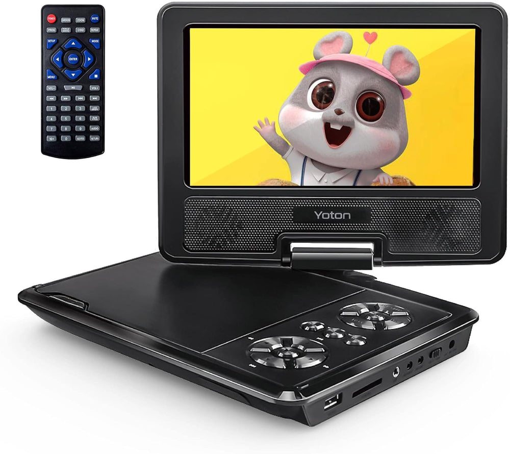 9.5" Portable Dvd Player with 7.5" HD Swivel