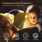 9 LED Clip on Book Light 3 Eye-Protecting