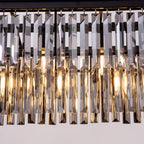 9-Light Crystal Chandelier 34.5 Inch Contemporary Modern