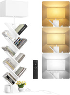 9 Tier Tree Bookshelf with Light Remote Dimmable