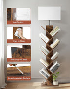 9 Tier Tree Bookshelf with Light Remote Dimmable