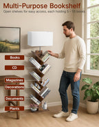 9 Tier Tree Bookshelf with Light Remote Dimmable