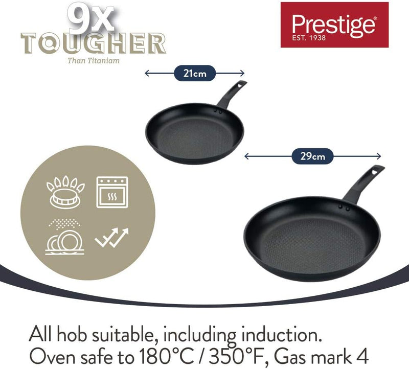 9 X Tougher Pots and Pans Non Stick (Set of 5)