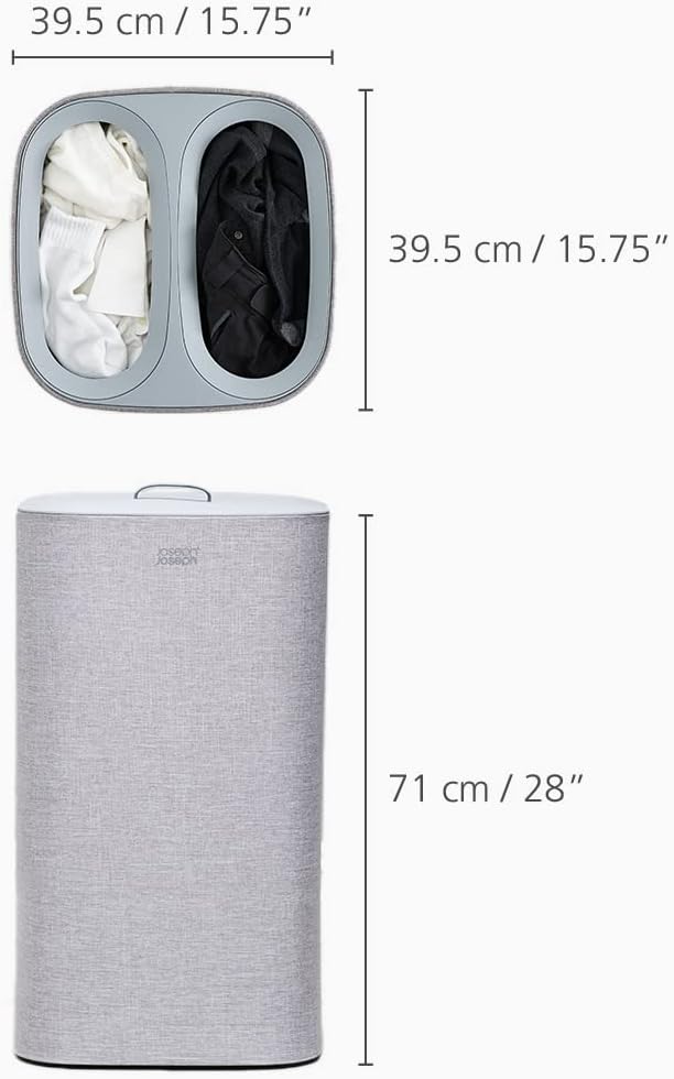90-Litre Laundry Separation Basket with Lid 2