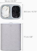 90-Litre Laundry Separation Basket with Lid 2
