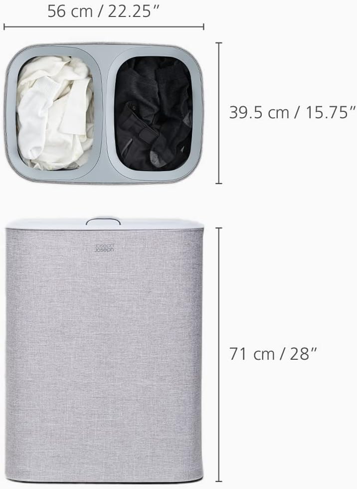 90-Litre Laundry Separation Basket with Lid 2