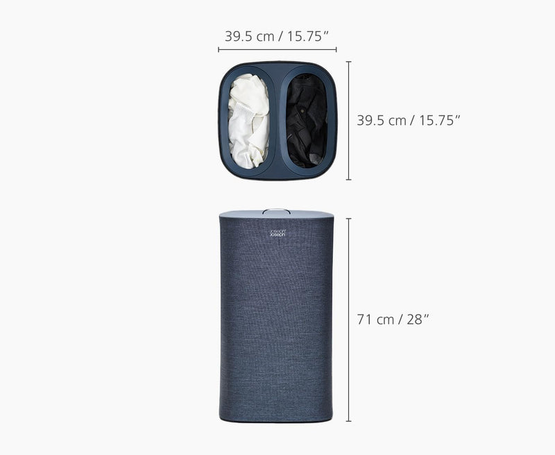 90-Litre Laundry Separation Basket with Lid 2