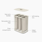 90-Litre Laundry Separation Basket with Lid 2