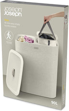 90-Litre Laundry Separation Basket with Lid 2