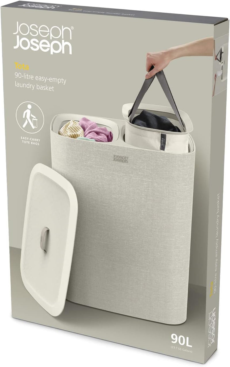 90-Litre Laundry Separation Basket with Lid 2