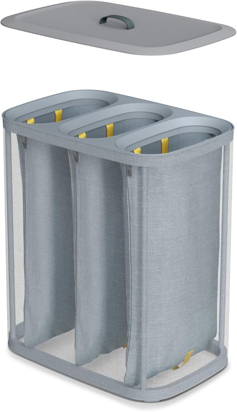 90-Litre Laundry Separation Basket with Lid 2