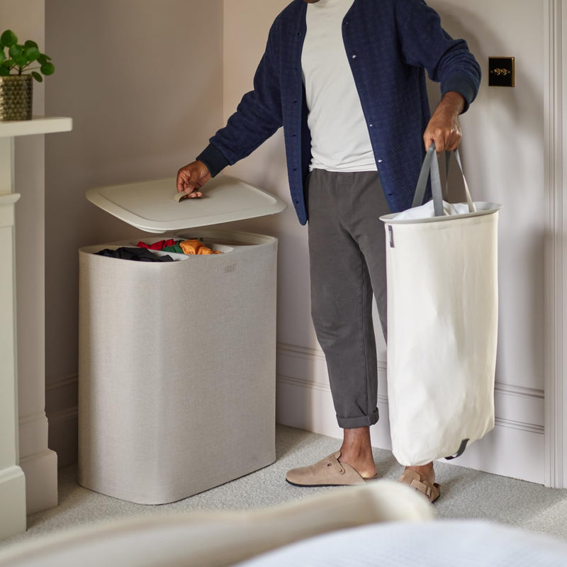 90-Litre Laundry Separation Basket with Lid 2