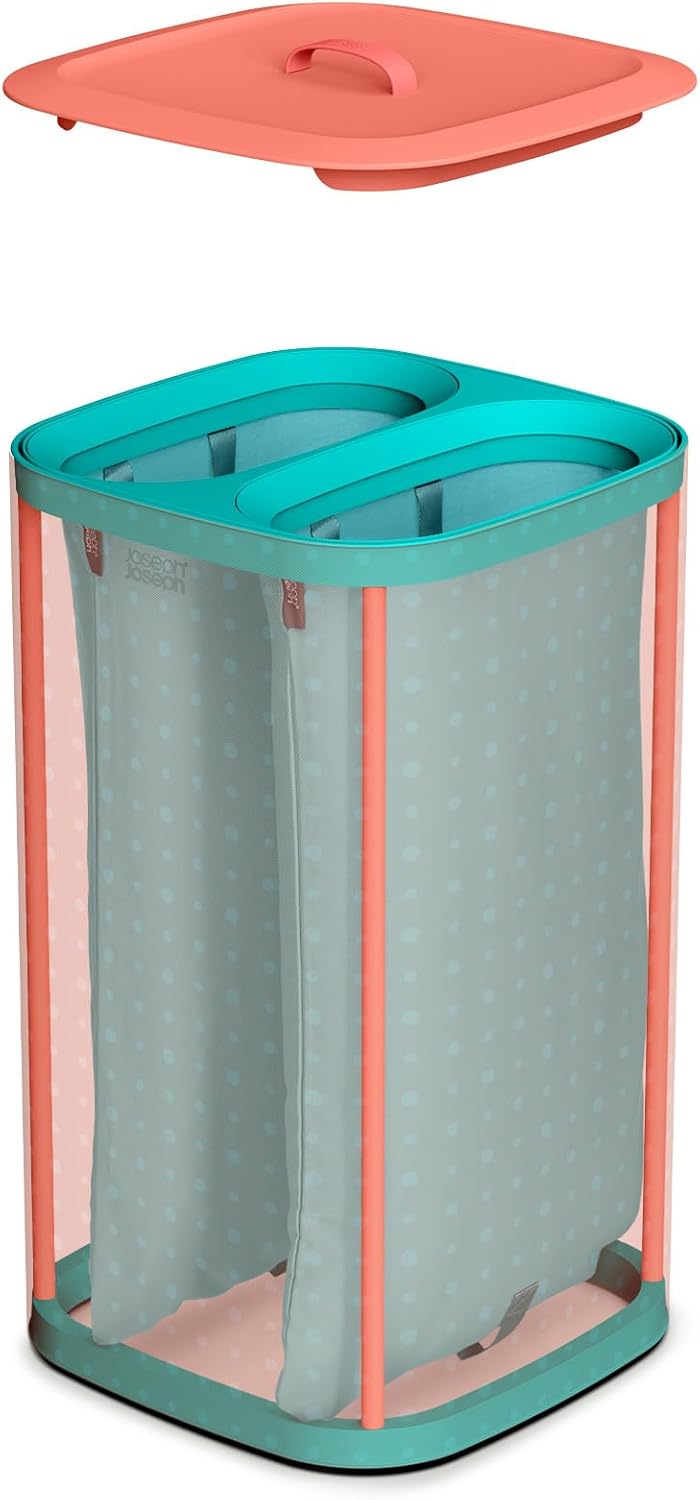 90-Litre Laundry Separation Basket with Lid 2