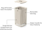 90-Litre Laundry Separation Basket with Lid 2