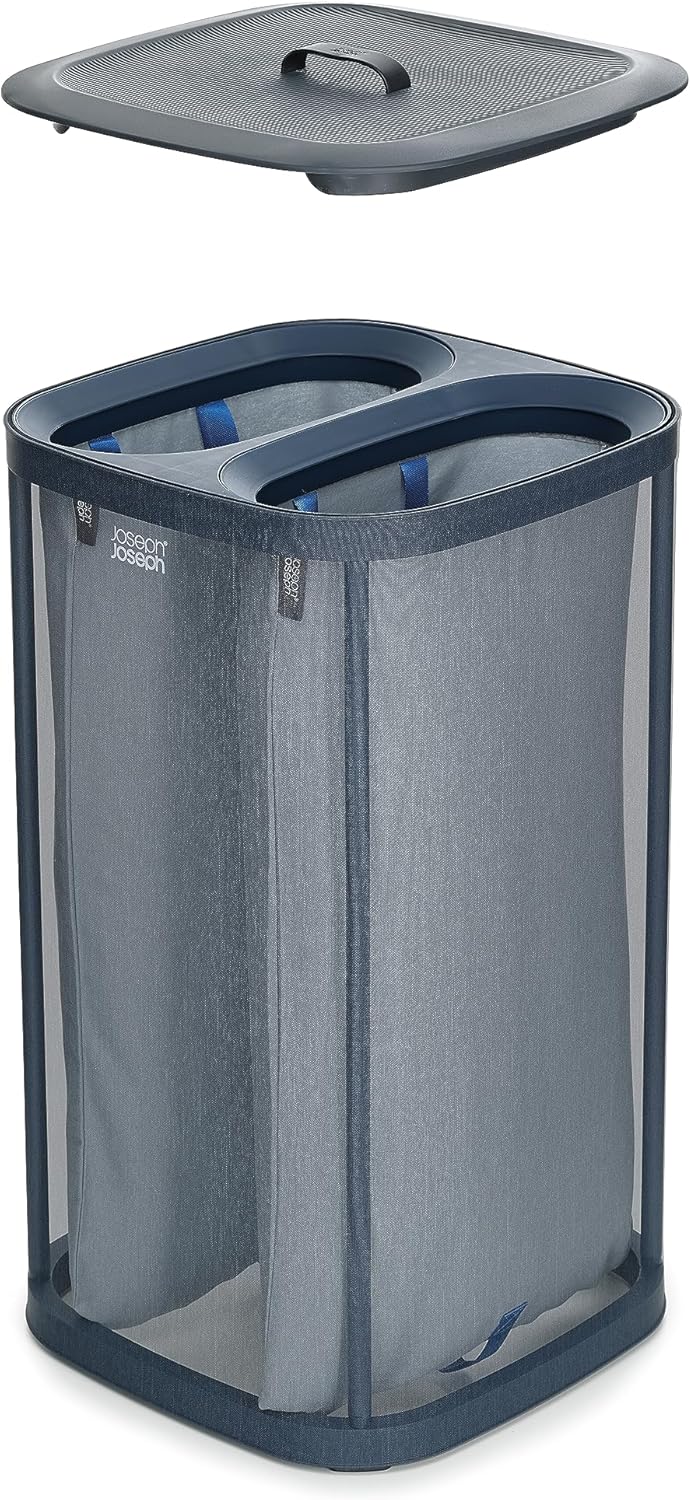 90-Litre Laundry Separation Basket with Lid 2